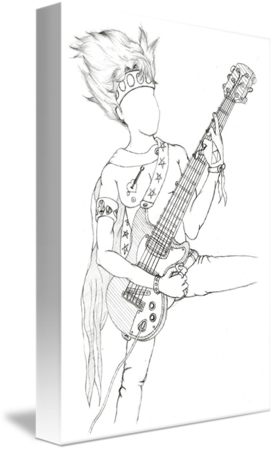 394x650 the faceless rocker - Rocker Drawing