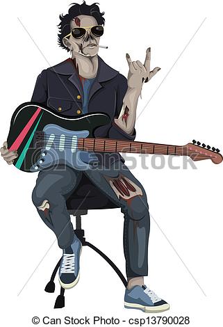 321x470 zombie rocker vector - Rocker Drawing