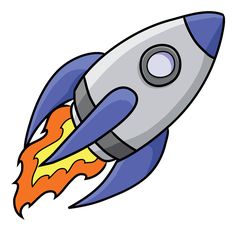 236x231 Cartoon Style Rocket - Rocket Cartoon Drawing