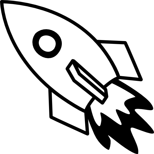 600x600 Rocket Ship Clip Art - Rocket Cartoon Drawing