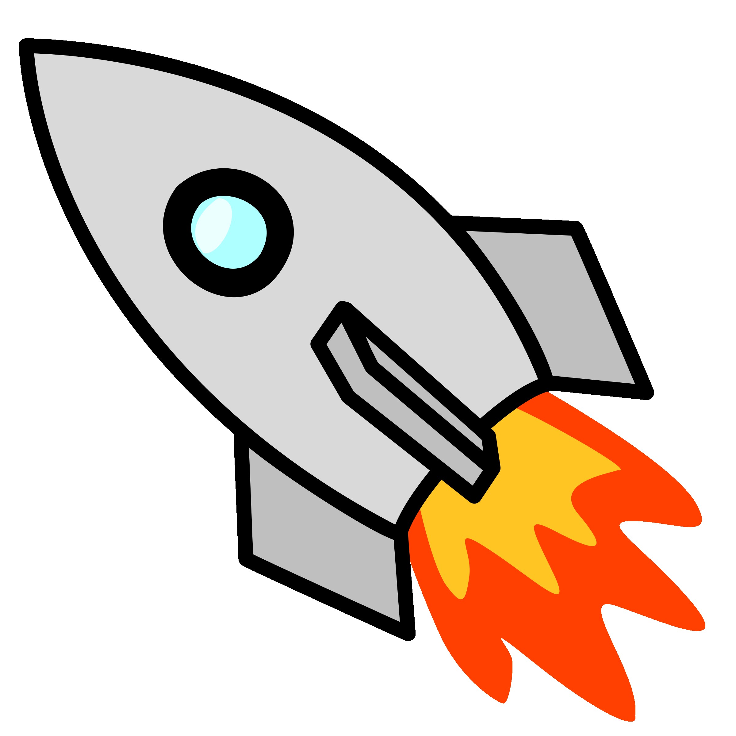 2400x2400 With Cartoon Rocket Ship - Rocket Cartoon Drawing