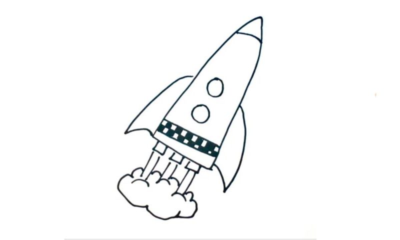 Rocket Drawing at PaintingValley.com | Explore collection of Rocket Drawing