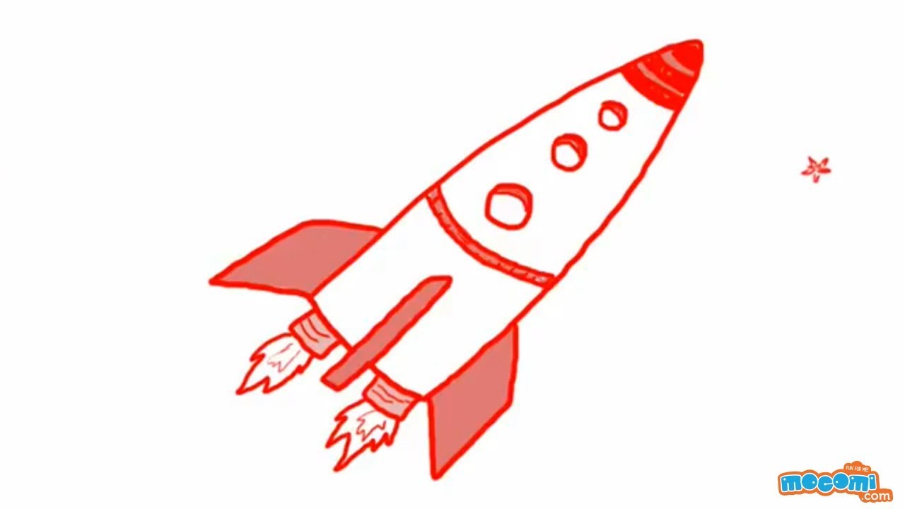 1280x720 how to draw a rocket - Rocket Drawing