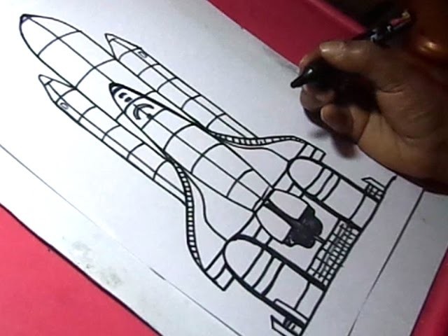 640x480 how to draw nasa rocket laucher drawing for kids - Rocket Drawing For Kids