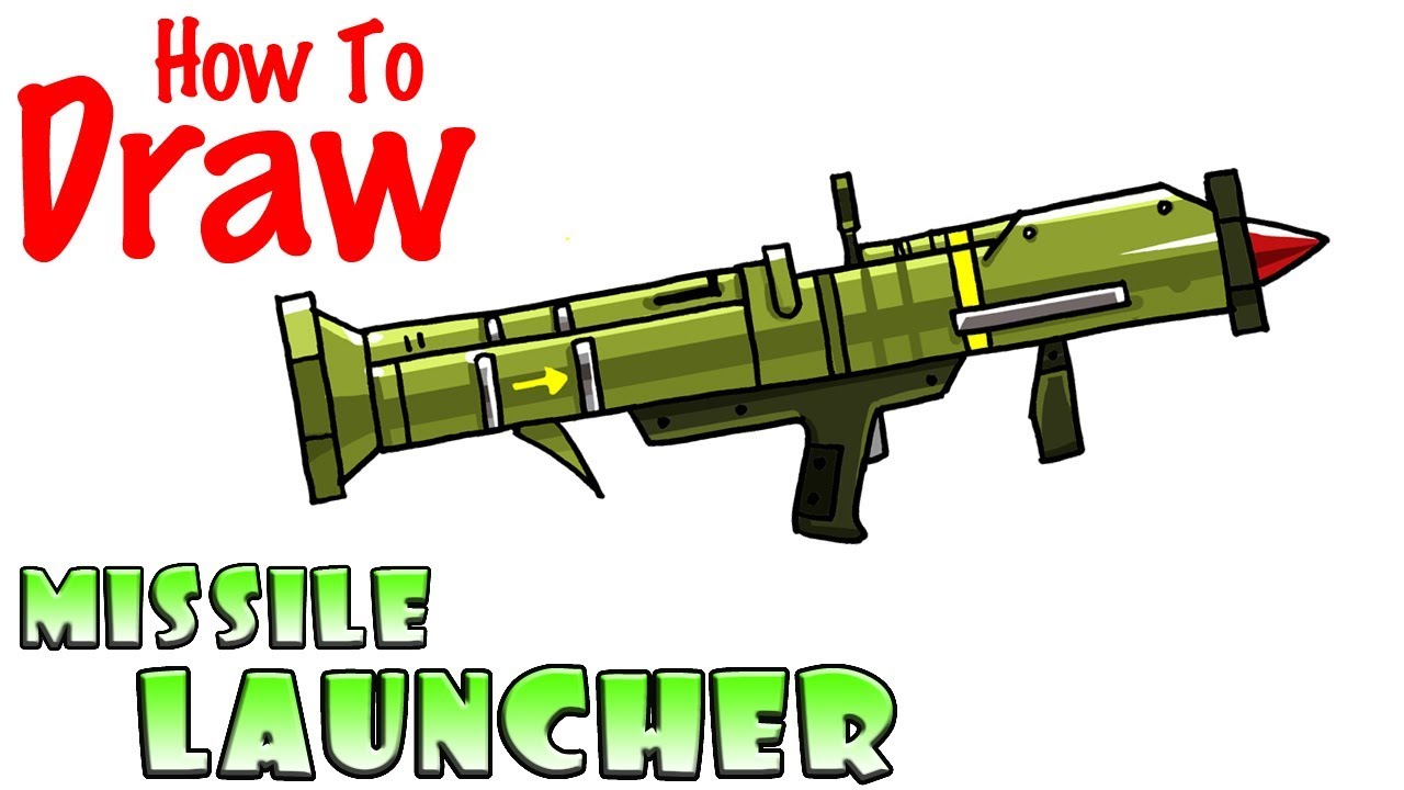 1280x720 How To Draw The Missile Launcher Fortnite - Rocket Launcher Drawing