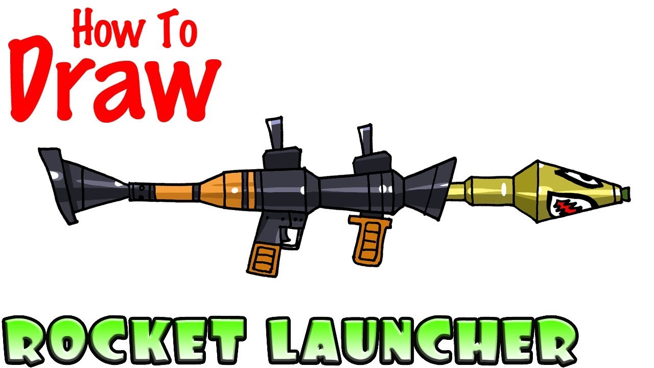 1280x720 How To Draw The Rocket Launcher Fortnite - Rocket Launcher Drawing
