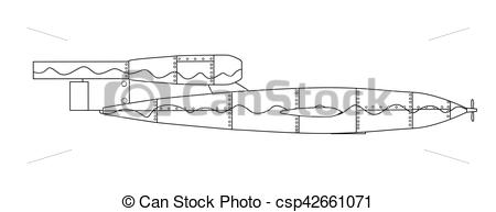 450x193 Doodle Bug Outline Drawing German World War Rocket Line - Rocket Line Drawing