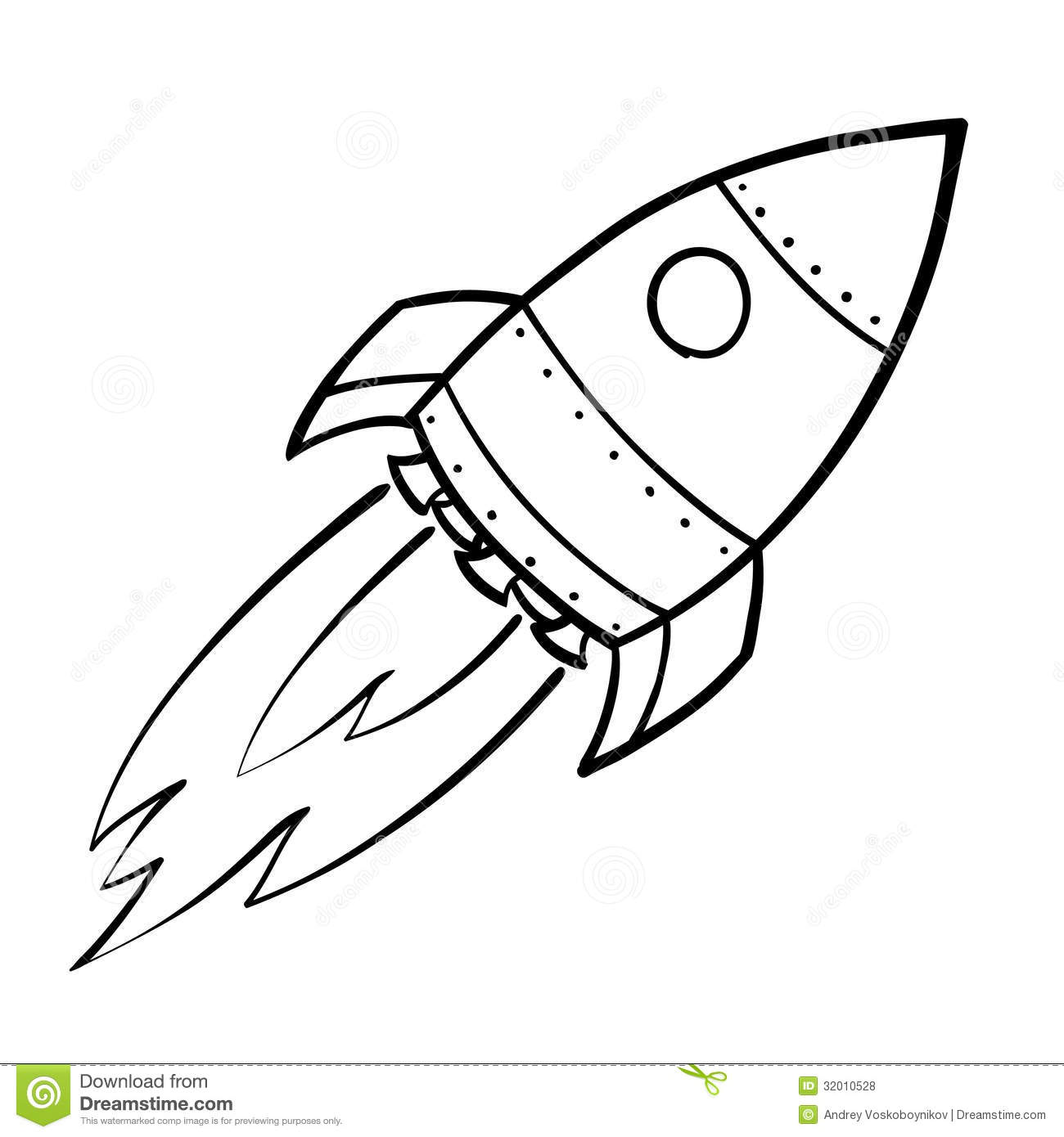 1300x1390 Rocket Drawing Free Download - Rocket Line Drawing