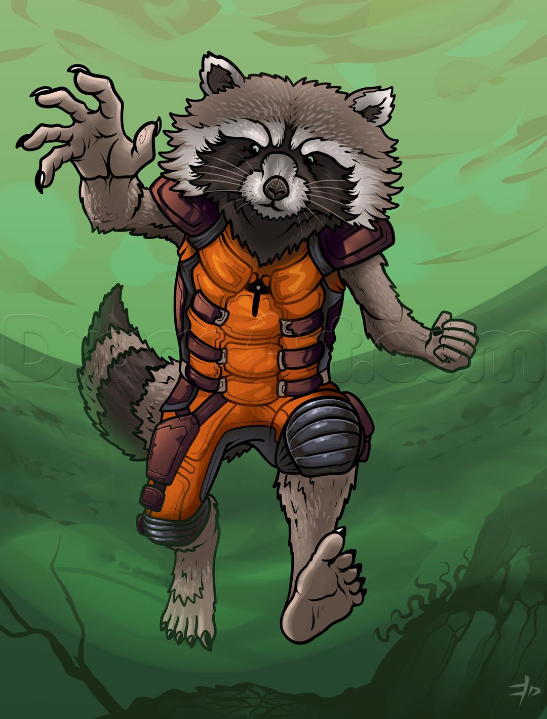 Rocket Raccoon Drawing at Explore collection of