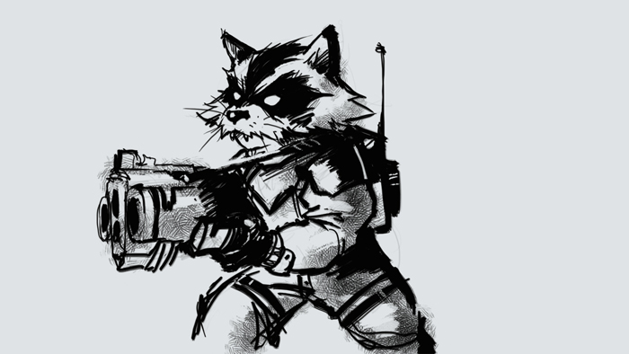 700x394 How To Draw Rocket Raccoon - Rocket Raccoon Drawing