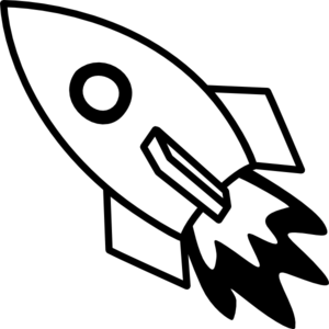 300x300 rocket ship clip art - Rocket Ship Drawing