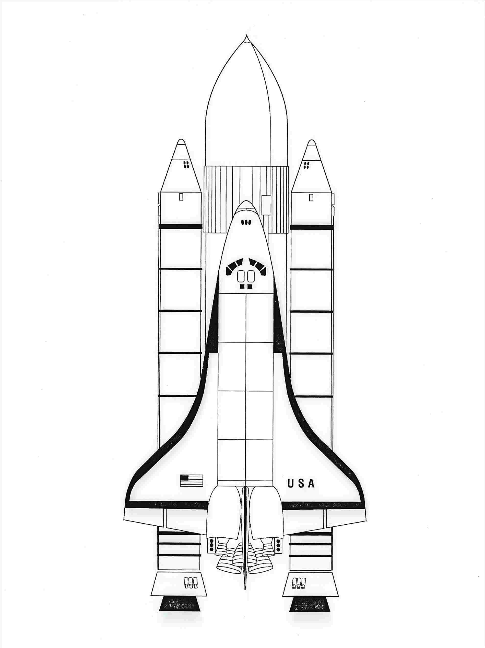 rocketship coloring page