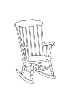 Rocking Chair Drawing At Paintingvalley Com Explore Collection