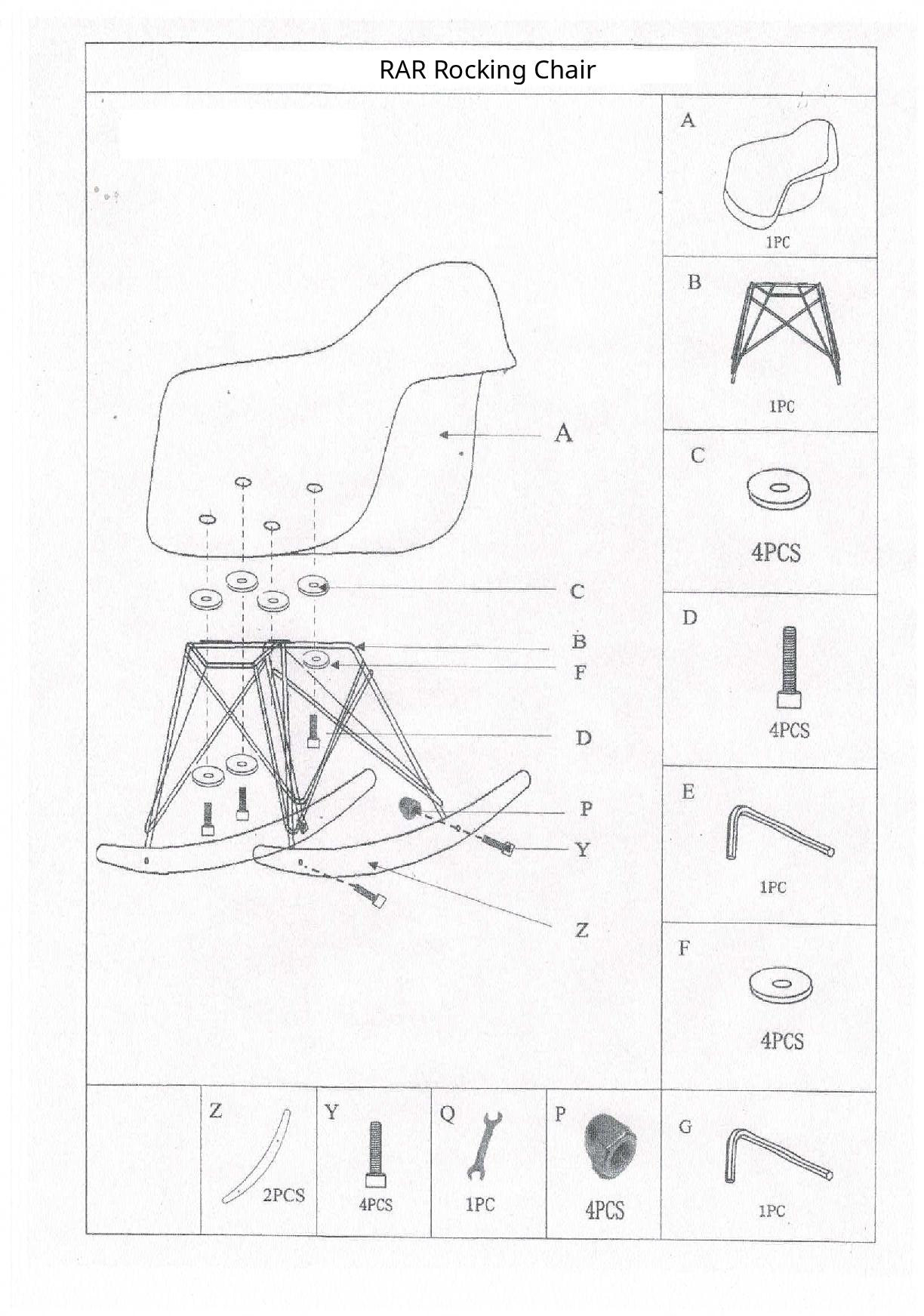 1224x1743 rar eames design rocking chair pink - Rocking Chair Drawing