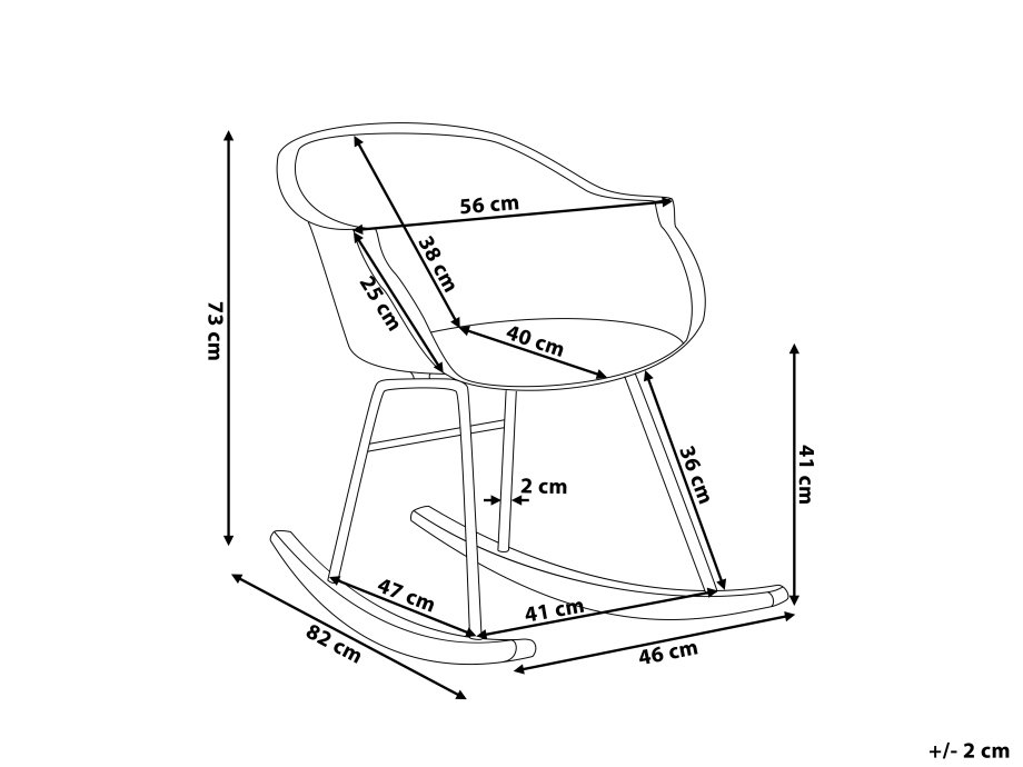 920x690 rocking chair plastic black harmony - Rocking Chair Drawing