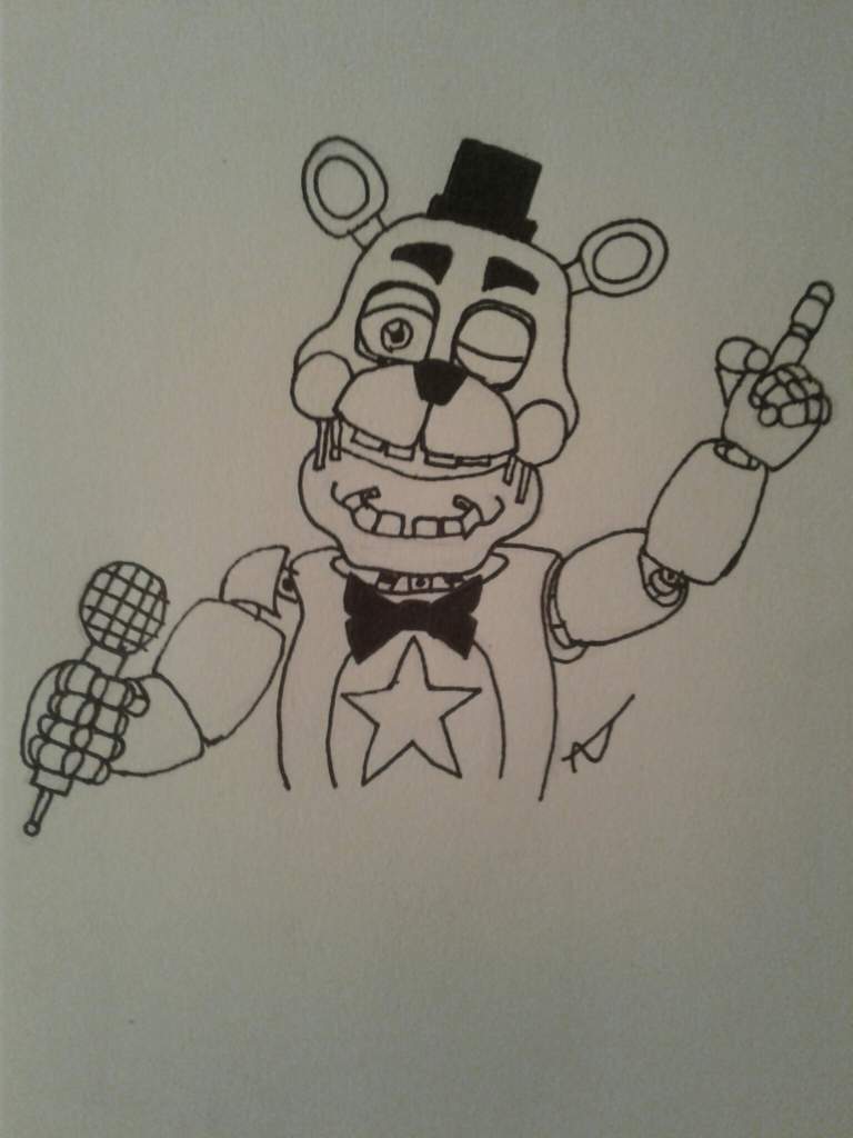 768x1024 rockstar freddy drawing five nights at freddy's amino - Rockstar Drawing