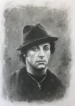 248x350 rocky balboa charcoal drawing - Rocky Balboa Drawing