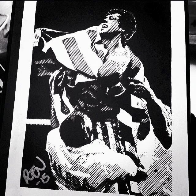 640x640 rocky balboa drawing - Rocky Balboa Drawing