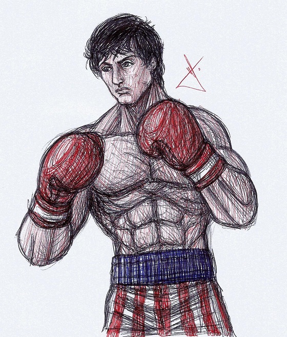 Rocky Balboa Drawing at Explore collection of
