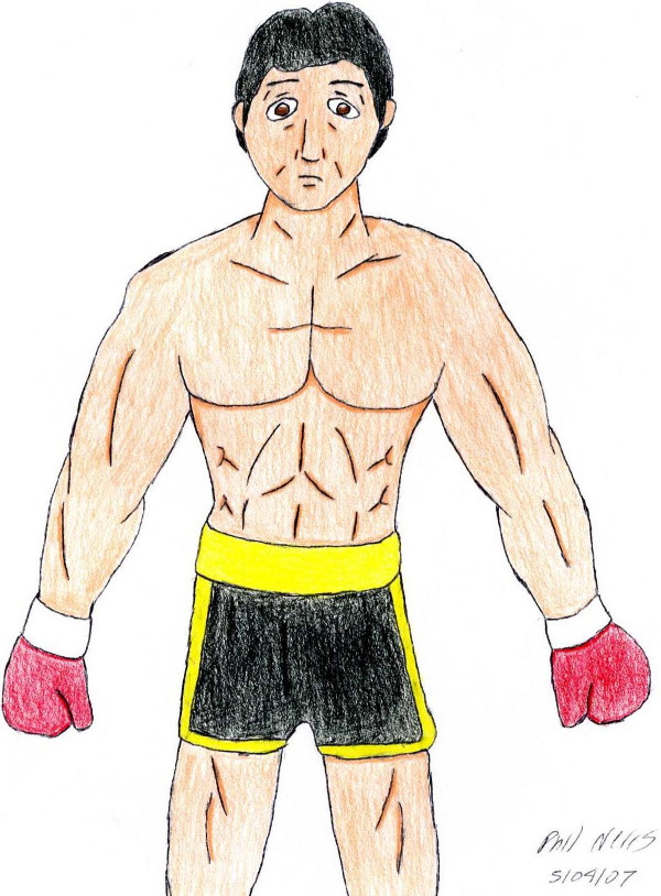 600x814 rocky balboa - Rocky Balboa Drawing