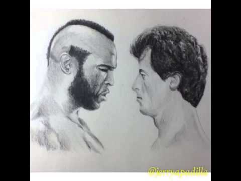480x360 rocky iii time lapse speed drawing - Rocky Balboa Drawing