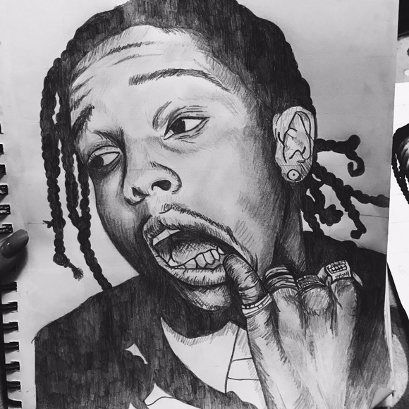 580x580 other asap rocky drawing poshmark - Rocky Drawing