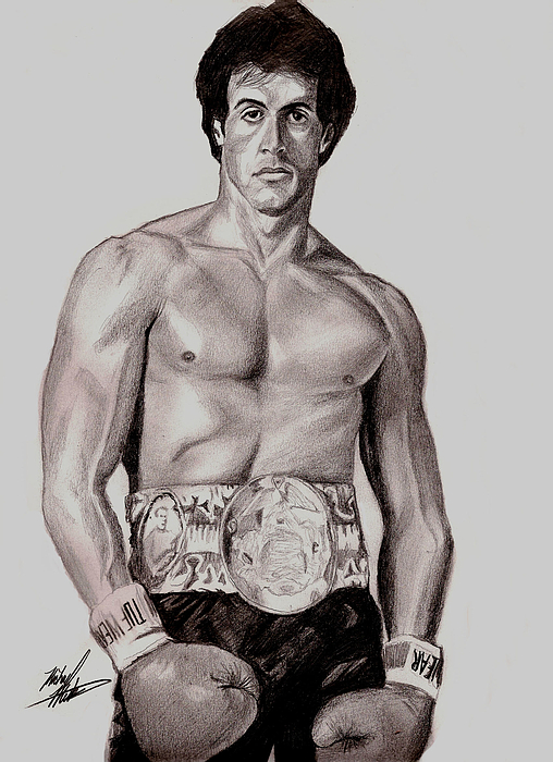 508x700 rocky greeting card for sale - Rocky Drawing