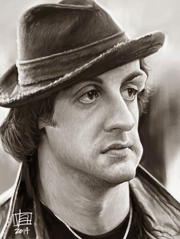 600x795 sylvester stallone as rocky balboa - Rocky Drawing