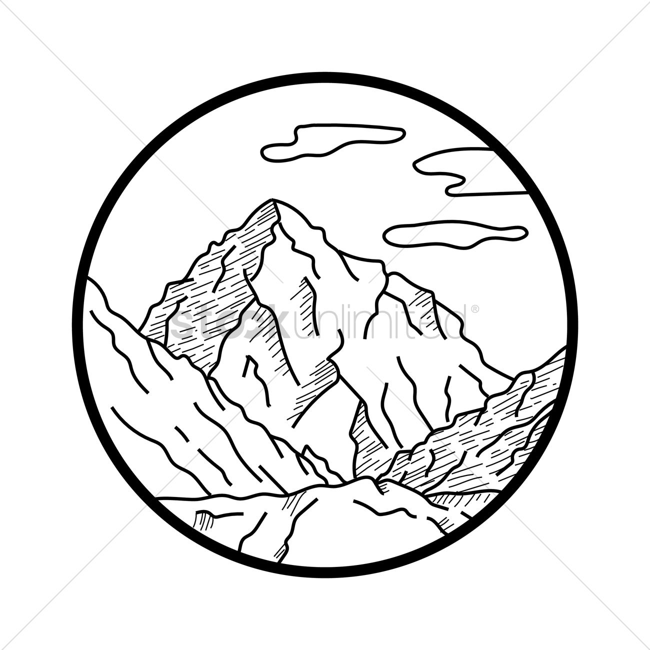 1300x1300 rocky mountains vector image - Rocky Mountain Drawing