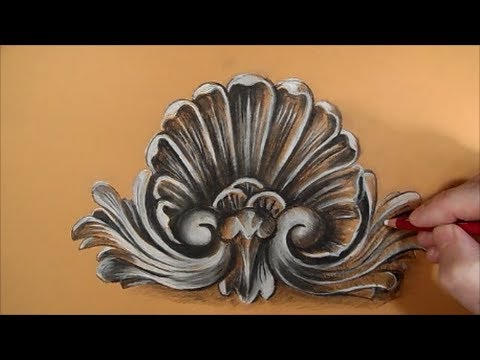 480x360 drawing a rococo pattern, time lapse - Rococo Drawings