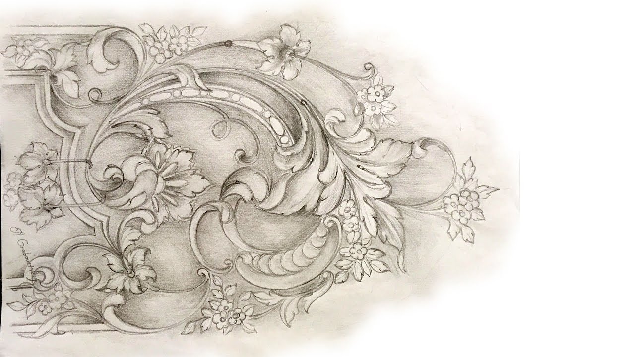 1280x720 wood carving school online online french rococo panel - Rococo Drawings