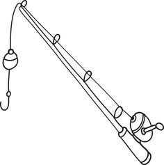 236x237 Learn How To Draw Fishing Pole - Rod Drawing