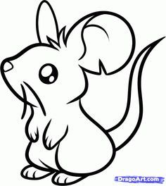 236x264 how to draw a cute mouse step - Rodent Drawing