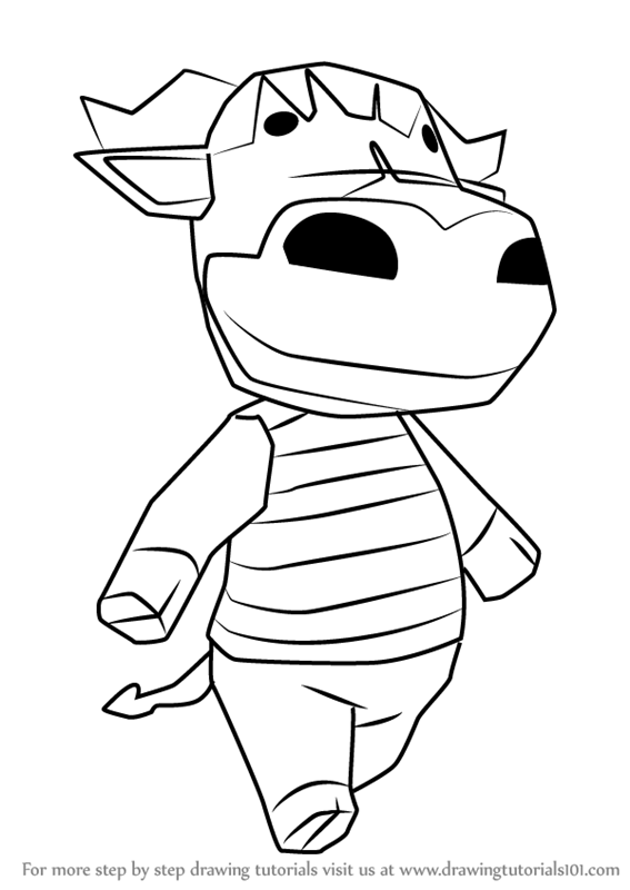 567x800 learn how to draw rodeo from animal crossing - Rodeo Drawings