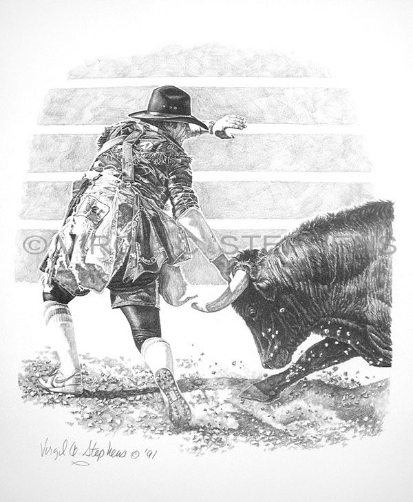 600x728 rodeo pencil drawings - Rodeo Drawings