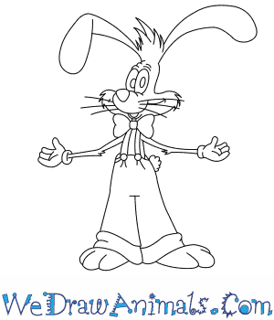 300x350 how to draw roger rabbit - Roger Rabbit Drawing