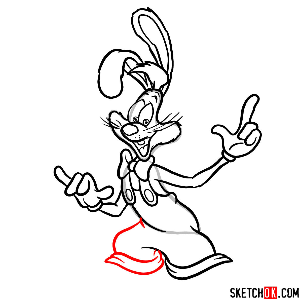 1200x1200 how to draw roger rabbit - Roger Rabbit Drawing
