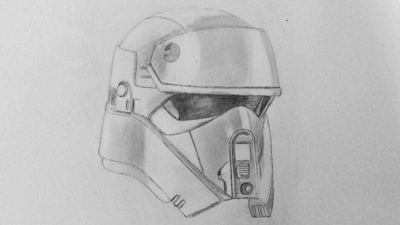 1280x720 Drawing A Shoretrooper From Star Wars Rogue One - Rogue One Drawing