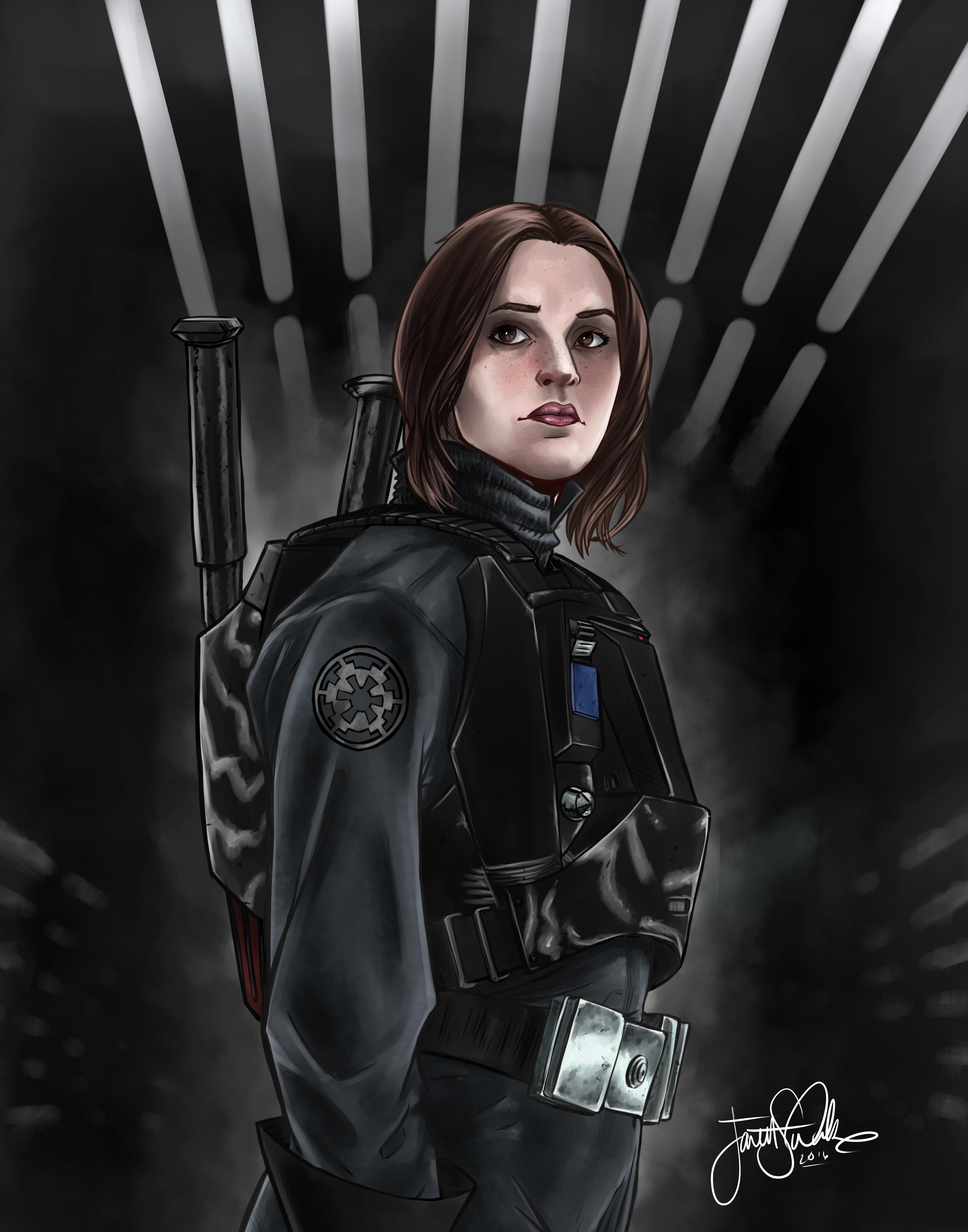 3300x4200 I Was So Excited After Seeing The Rogue One Teaser That I Had - Rogue One Drawing