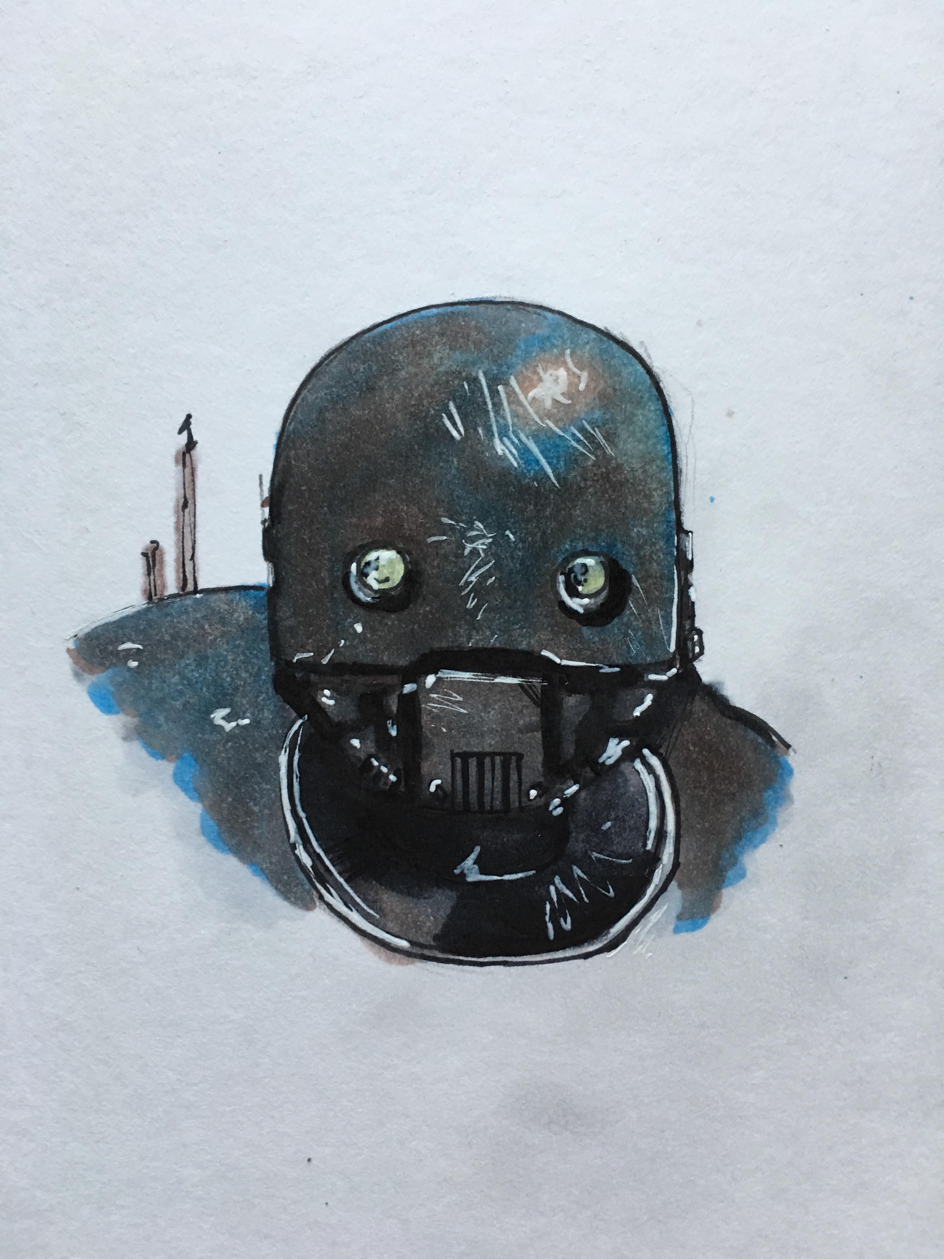3024x4032 messed with new art supplies to draw my favorite rogue one - Rogue One Drawing