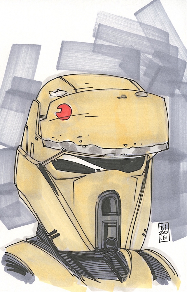 641x1000 Online Sports Memorabilia Auction Pristine Auction - Rogue One Drawing