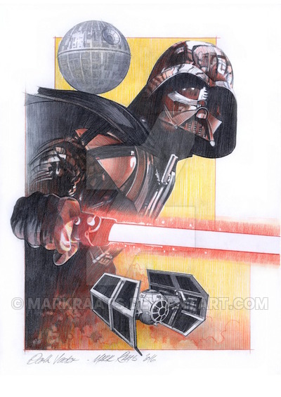400x565 Darth Vader Rogue One - Rogue One Drawing