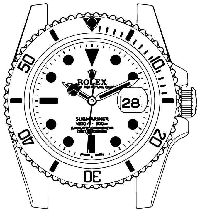 15+ Best New Easy Rolex Watch Drawing Creative Things Thursday