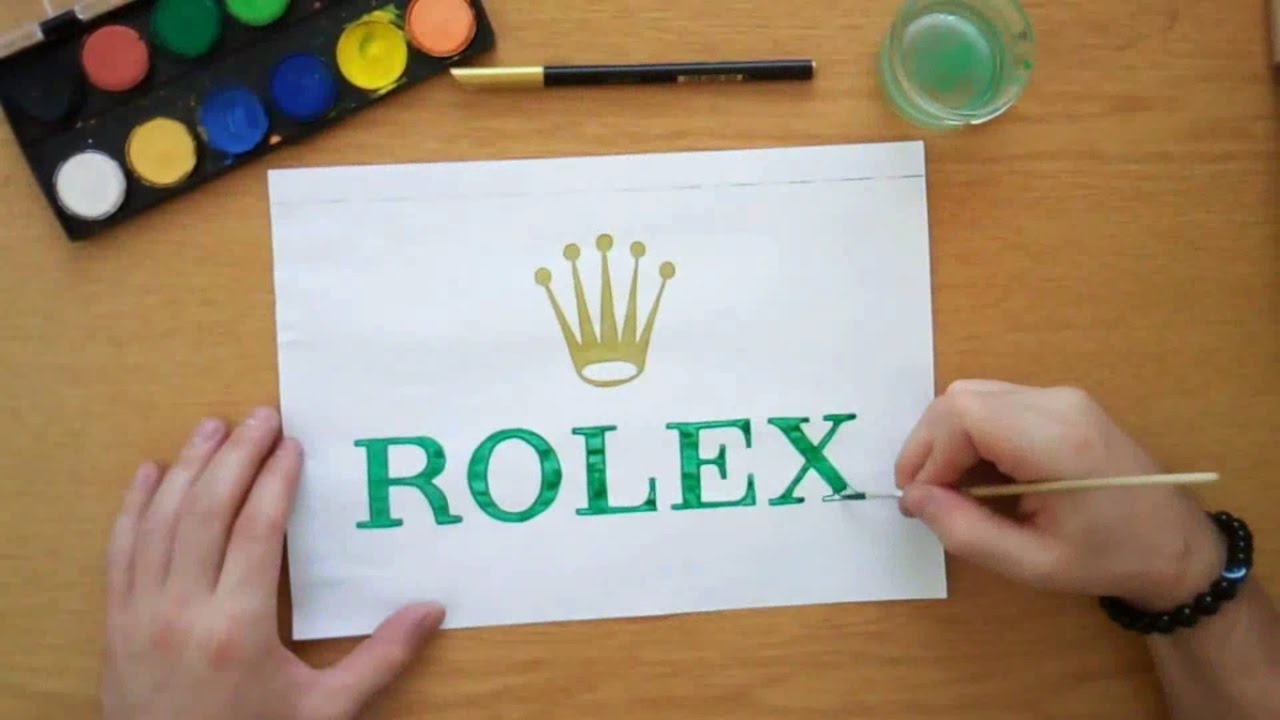 1280x720 how to draw the rolex logo - Rolex Drawing