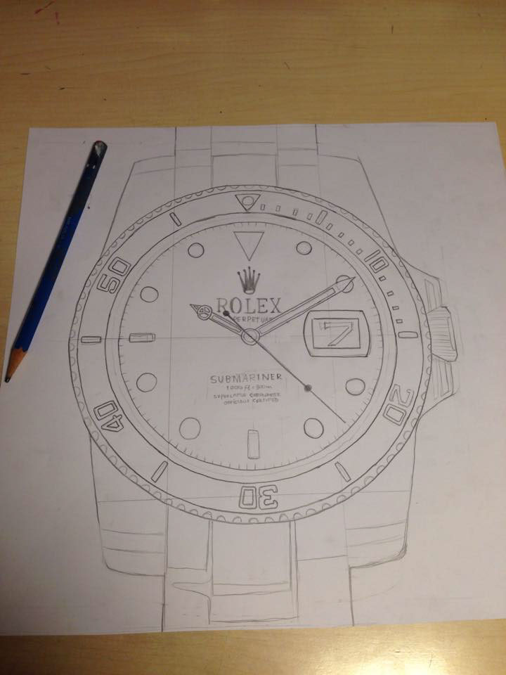 Rolex Watch Drawing at Explore collection of Rolex