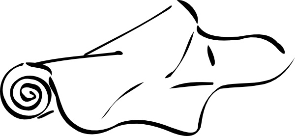 600x277 fabric roll clip art free vector in open office drawing - Roll Drawing