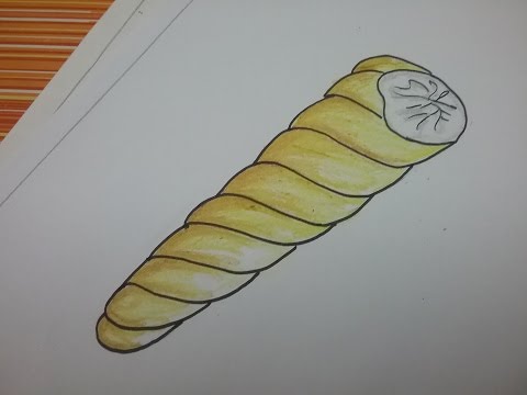 480x360 How To Draw A Cream Rollcream Roll Drawing Step - Roll Drawing