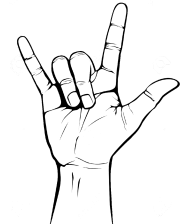 187x224 la main rock n roll drawings in rock n roll, rock sign, rock - Roll Drawing