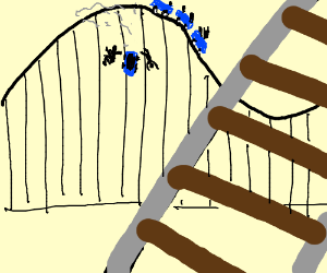 300x250 falling roller coaster cart drawing - Roller Coaster Cart Drawing