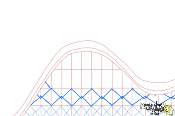 600x400 how to draw a roller coaster for kids - Roller Coaster Cart Drawing